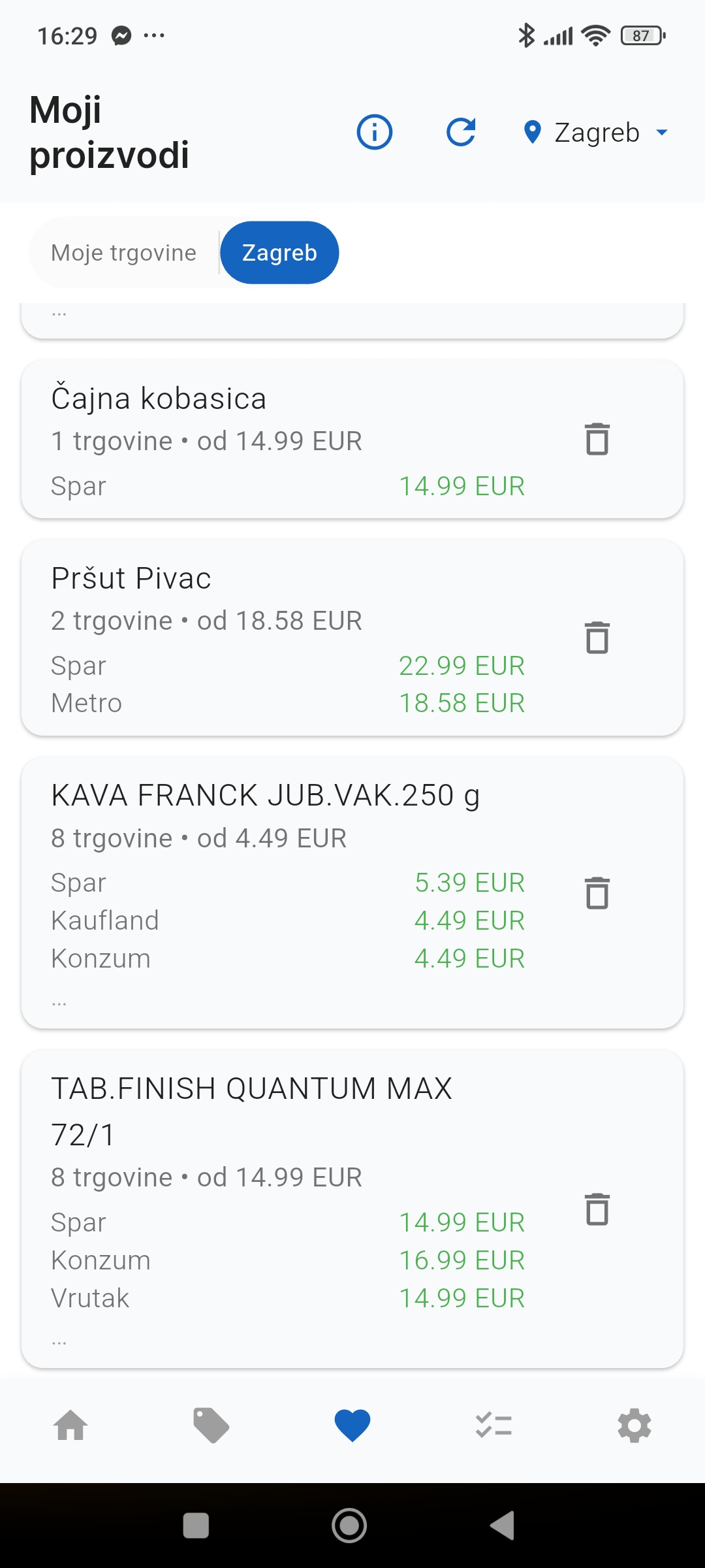 Koliko.HR – zaslon 4