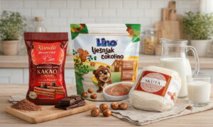 Čokolino, skuta i kakao.