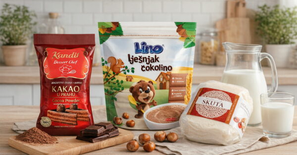 Čokolino, skuta i kakao.